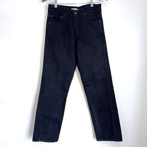 TAVERNITI Jeans Mens 30x31 Vintage Black Straight Leg Thick Casual Jeans OO20